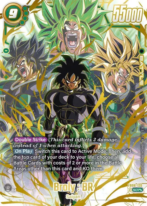 Broly : BR (Super Alternate Art) card art