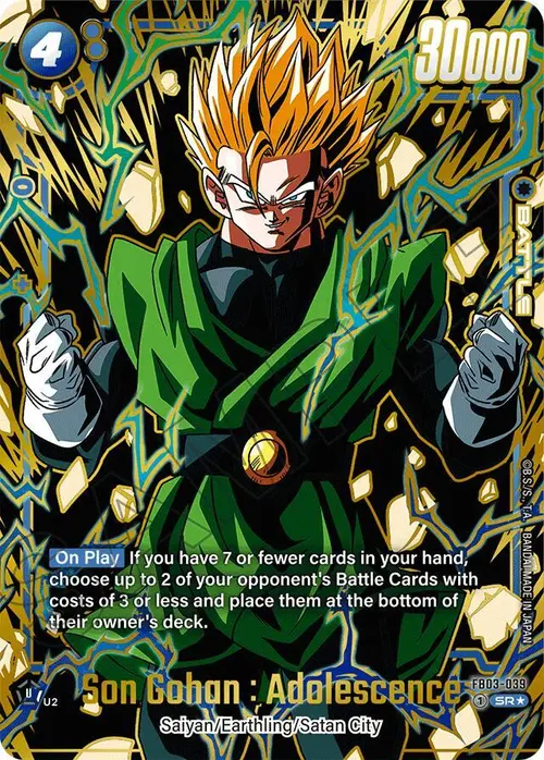 Son Gohan : Adolescence (Alternate Art) card art