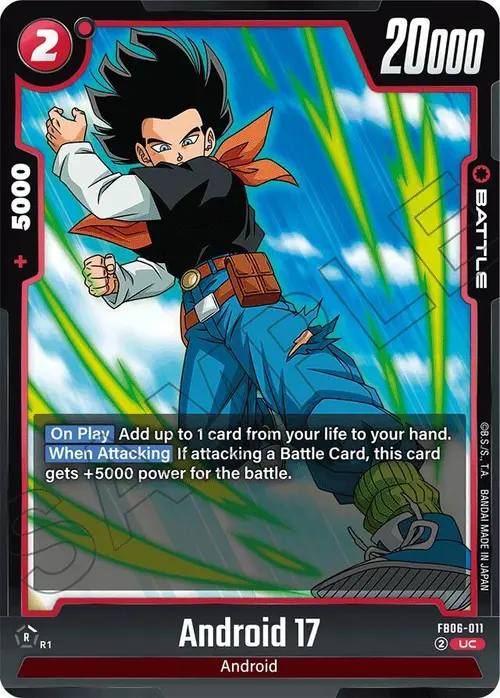 Android 17 card art