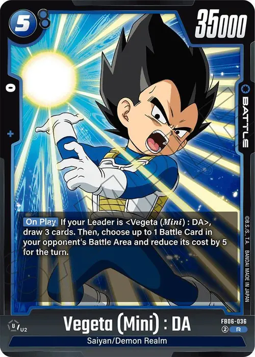 Vegeta (Mini) : DA card art