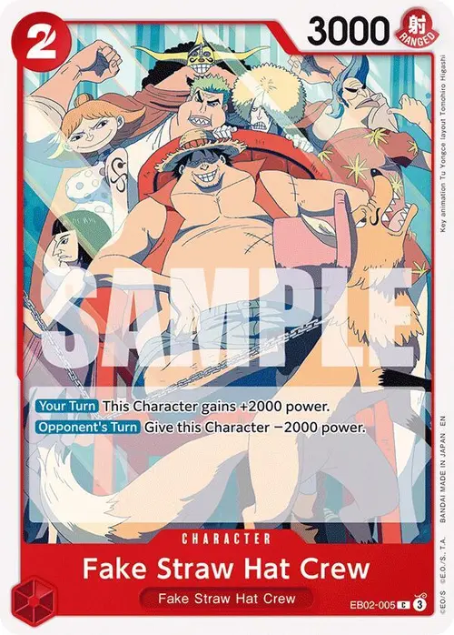 Fake Straw Hat Crew card art