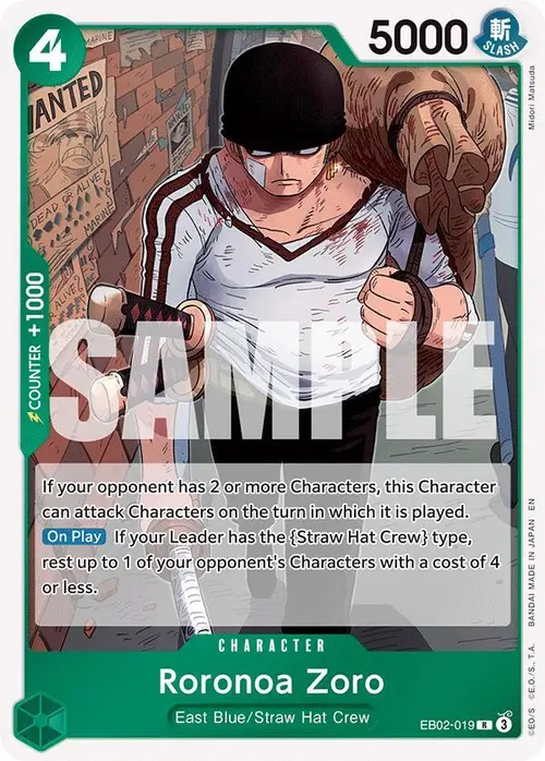 Roronoa Zoro card art