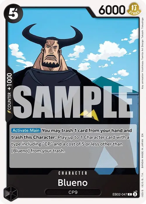 Blueno card art