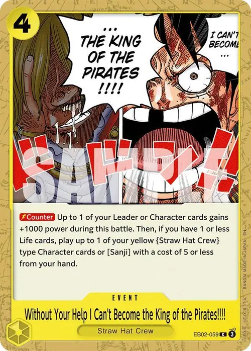 Without Your Help I Can't Become the King of the Pirates!!!! card art