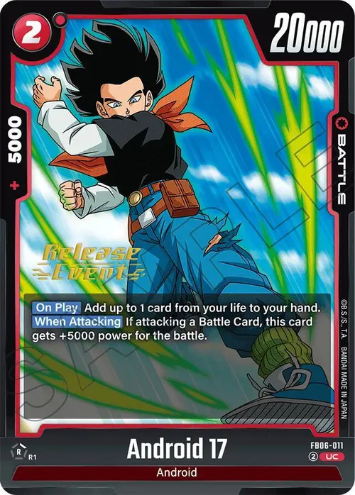Android 17 card art