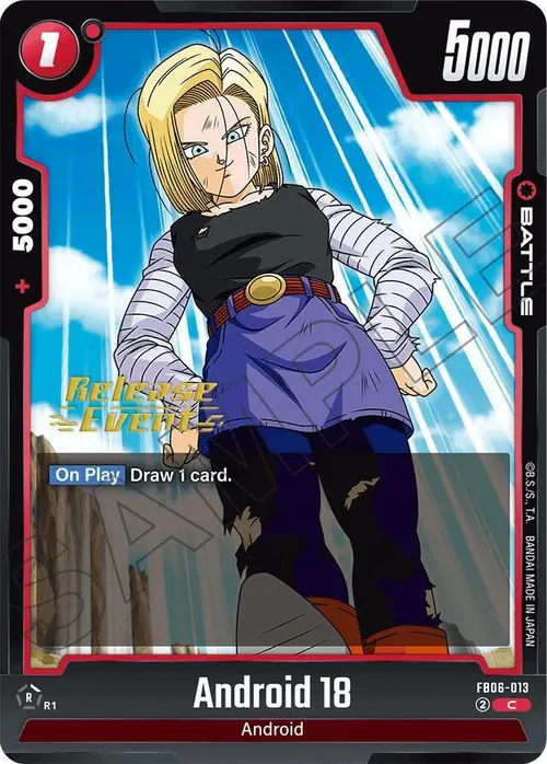 Android 18 card art