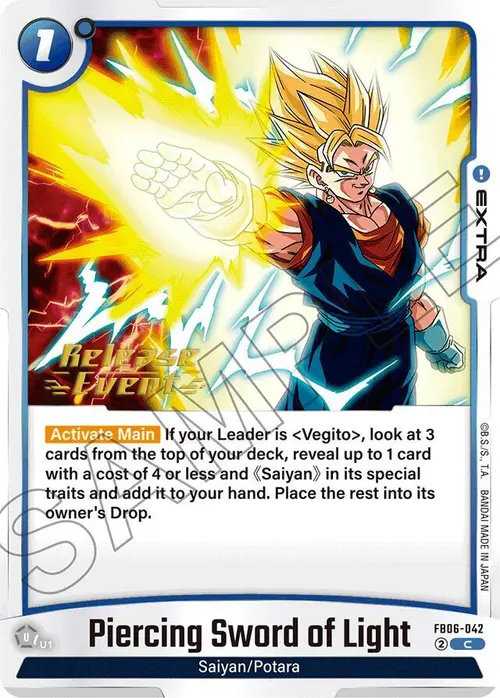 Piercing Sword of Light card art
