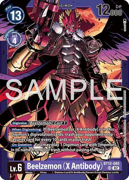 Beelzemon (X Antibody) card art