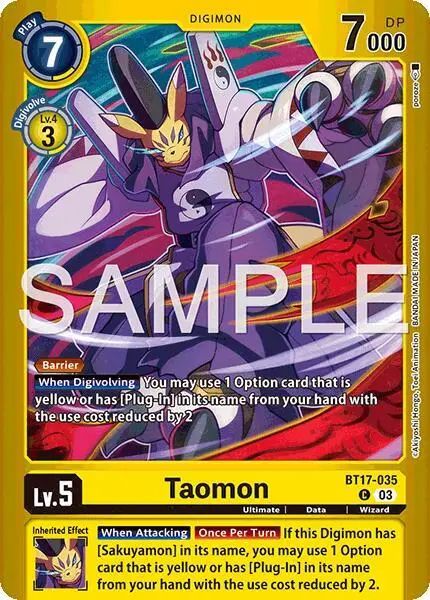 Taomon card art