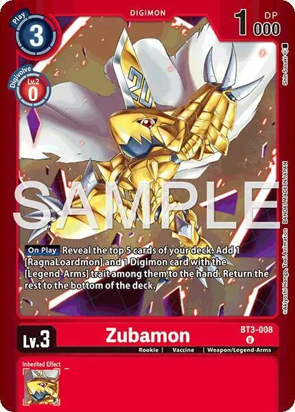 Zubamon card art