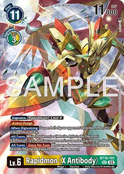 Rapidmon (X Antibody) card art