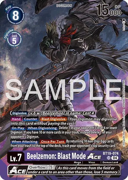 Beelzemon: Blast Mode ACE card art