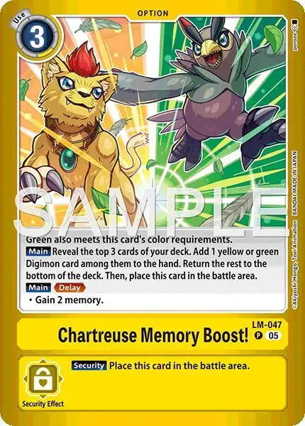 Chartreuse Memory Boost! card art