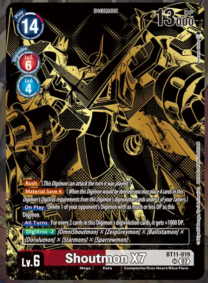 Shoutmon X7 (Tamer's Evolution Box -Rise of Digimon-) card art