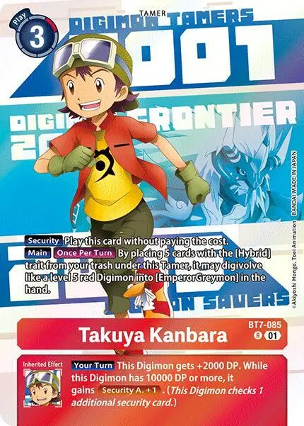 Takuya Kanbara (Digimon Animation Series 25th Anniversary Set) card art