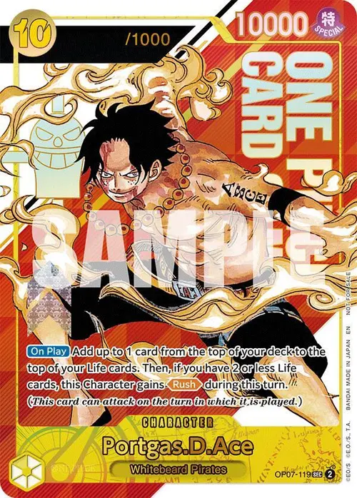 Portgas.D.Ace (Serial Numbered) card art