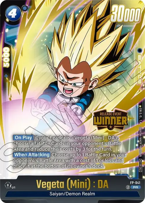 Vegeta (Mini) : DA (Release Event Winner) card art
