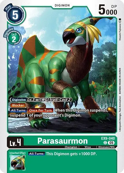 Parasaurmon card art