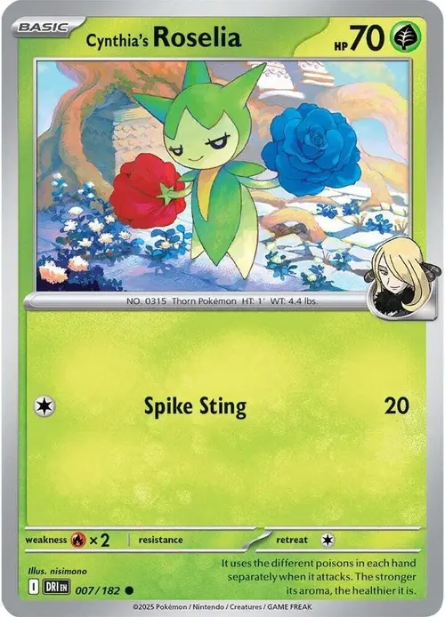 Cynthia's Roselia card art