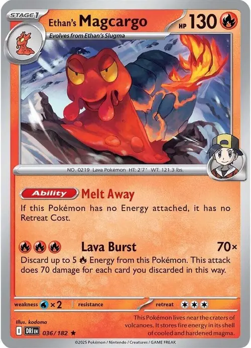 Ethan's Magcargo card art