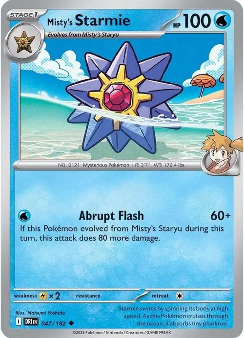 Misty's Starmie card art