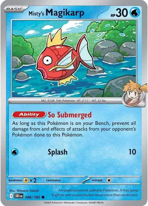 Misty's Magikarp card art
