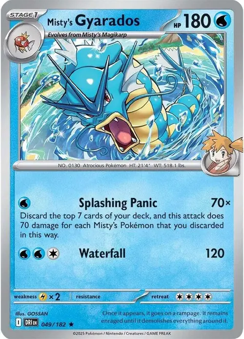 Misty's Gyarados card art