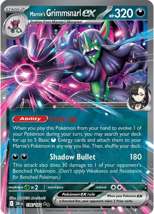 Marnie's Grimmsnarl ex card art