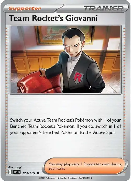 Team Rocket's Giovanni card art