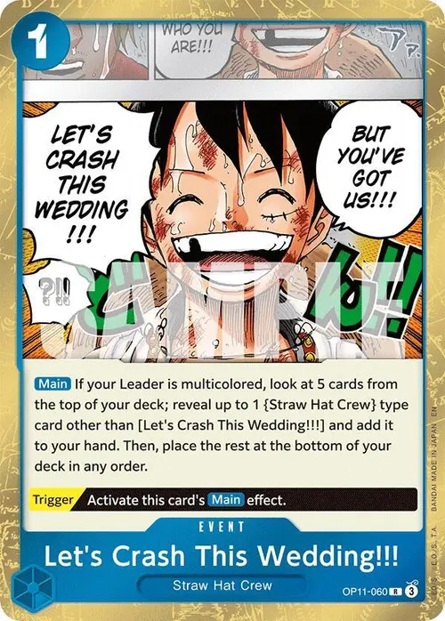 Let's Crash This Wedding!!! card art