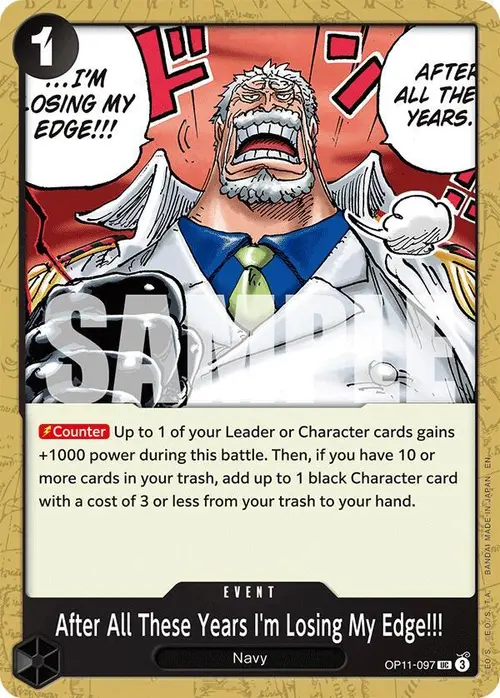After All These Years I'm Losing My Edge!!! card art