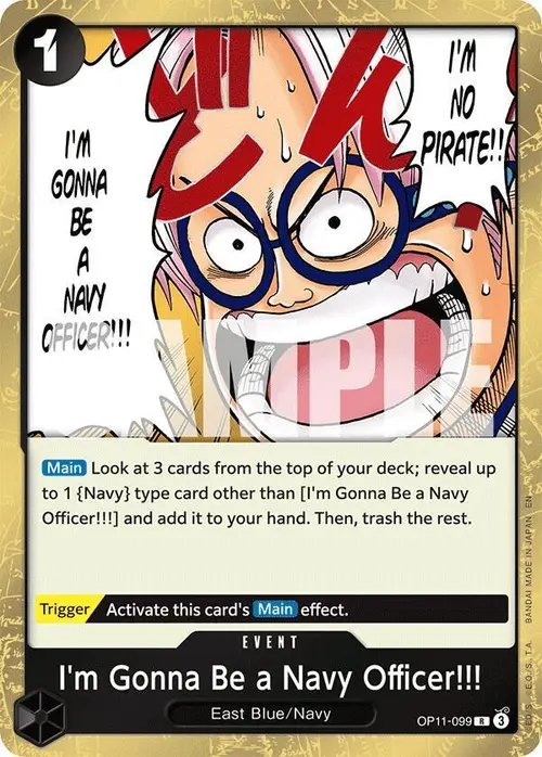 I'm Gonna Be a Navy Officer!!! card art