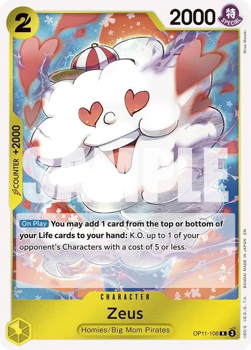 Zeus card art