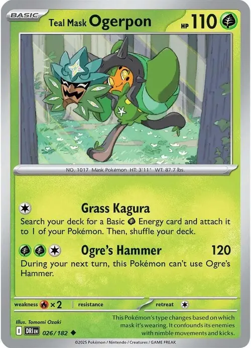 Teal Mask Ogerpon card art
