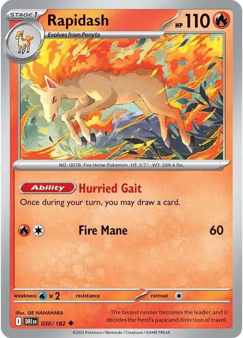Rapidash card art