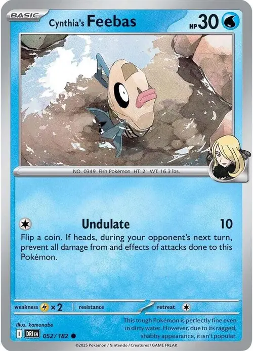 Cynthia's Feebas card art