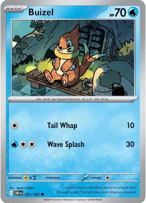 Buizel card art
