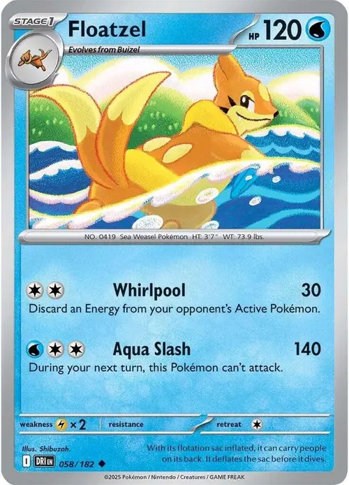 Floatzel card art