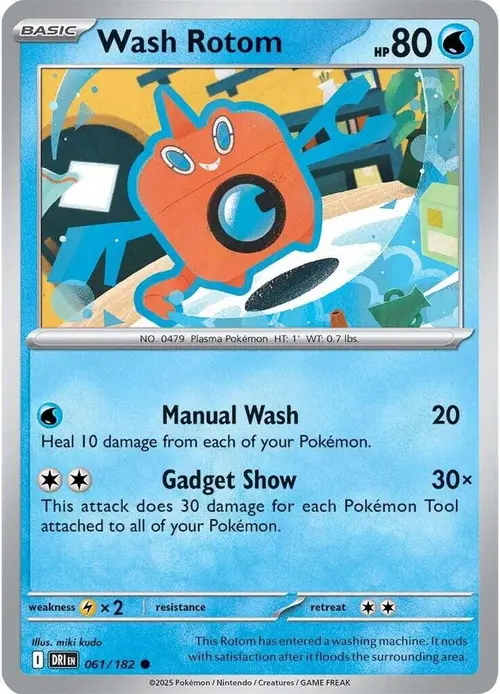 Wash Rotom card art