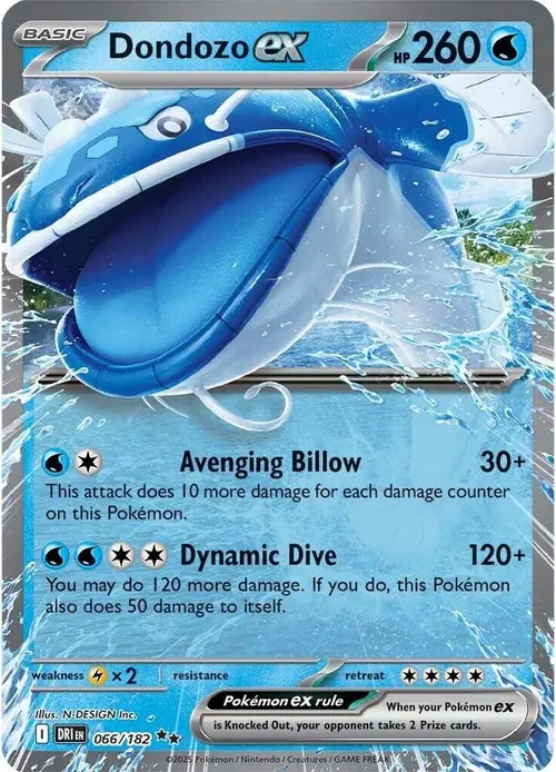 Dondozo ex card art