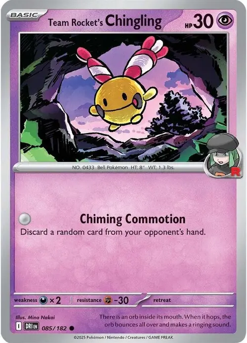 Team Rocket's Chingling card art