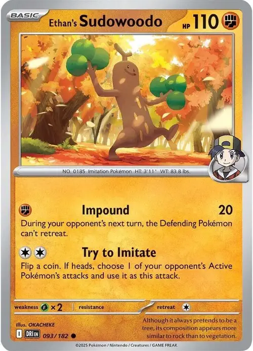 Ethan's Sudowoodo card art
