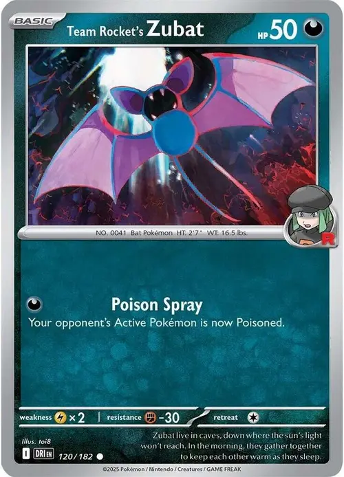 Team Rocket's Zubat card art