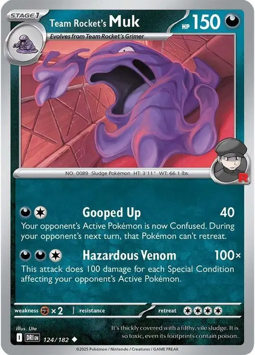 Team Rocket's Muk card art