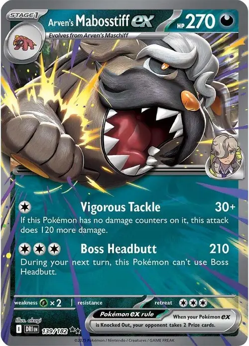 Arven's Mabosstiff ex card art