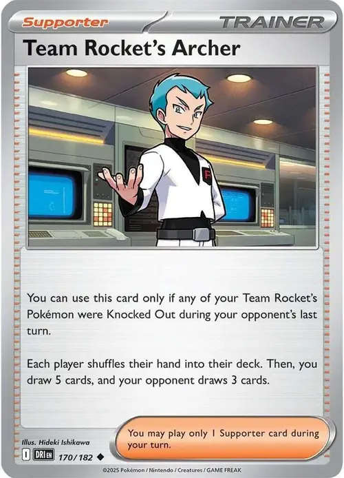 Team Rocket's Archer card art