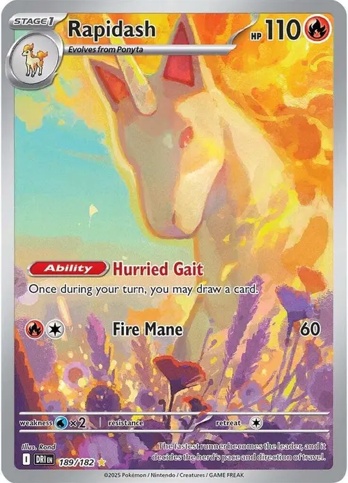 Rapidash card art