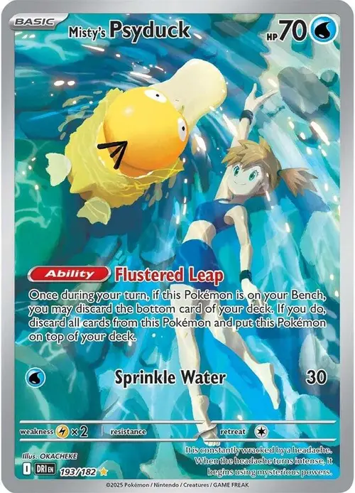 Misty's Psyduck card art