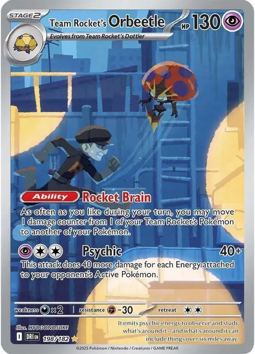 Team Rocket's Orbeetle card art