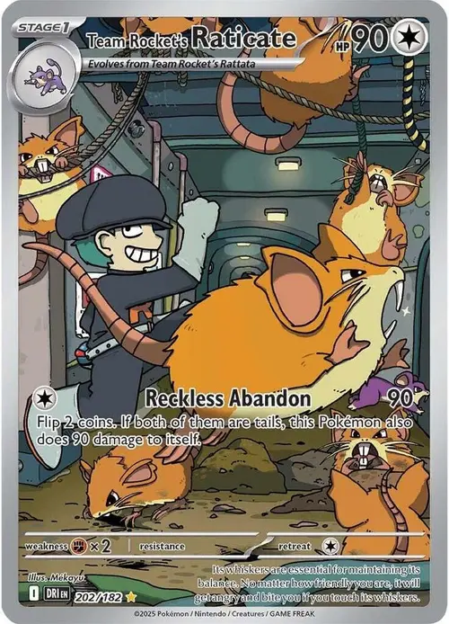 Team Rocket's Raticate card art